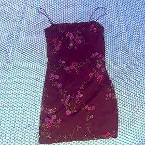Purple flower Dress
